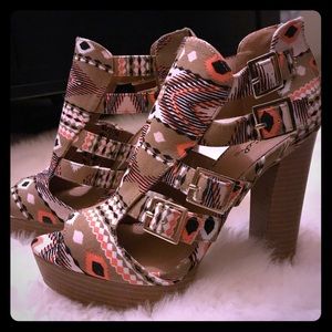 Qupid Aztec heels